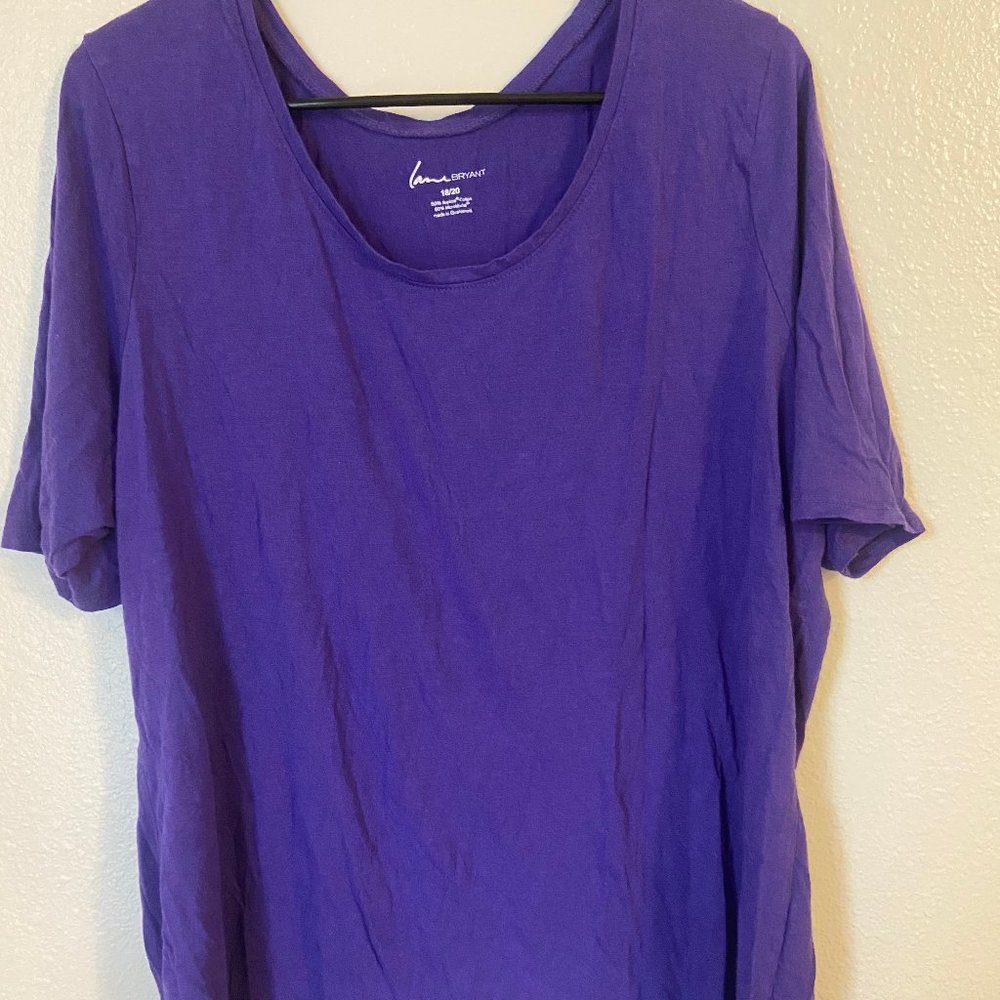 Purple Cotton Tee